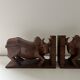 Pair of Scandinavian teak bookends