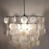 Mother-of-pearl pendant lamp 1970 vintage