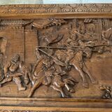 Large chinese chest, carved camphor wood. 1st half of the XXth century