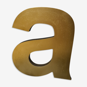 Vintage letter LED "a"