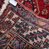 Tapis coureur vintage du Moyen-Orient Malayer fait main en laine 108 x 321
