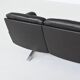 De Sede model DS-31 three-seat sofa black leather Switzerland 1970