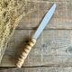 Bread knife with bamboo handle