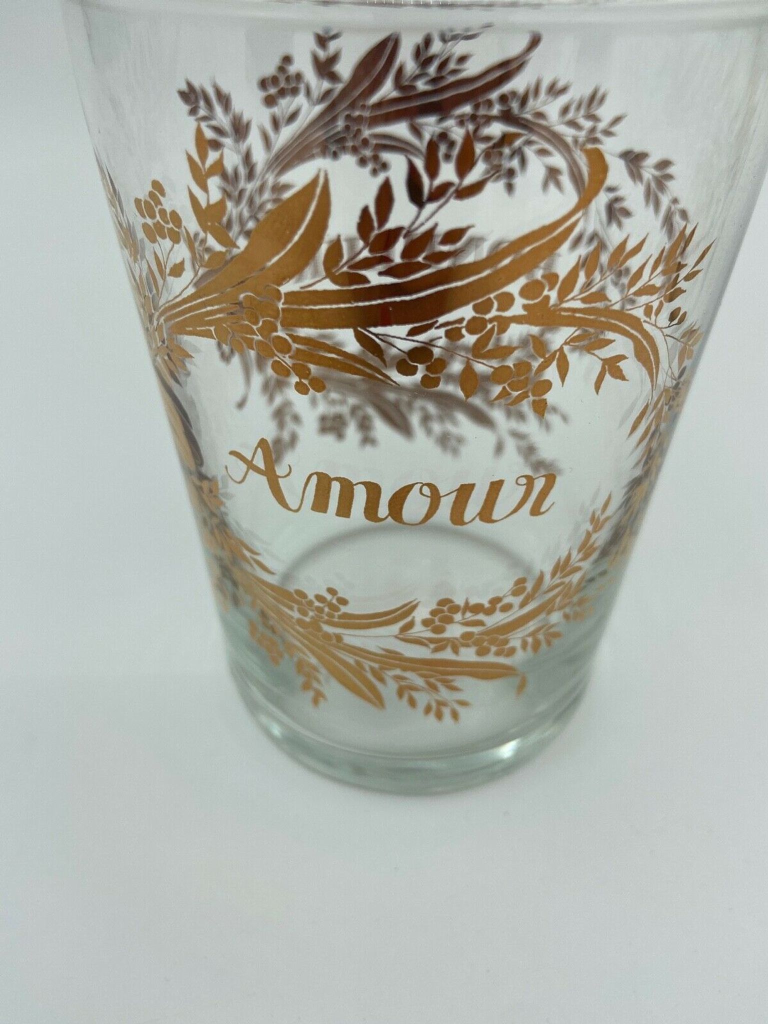 2 glasses napoleon iii love and happiness enhanced gold late xix eme