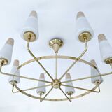 Large Italian Mid Century Pendant Light