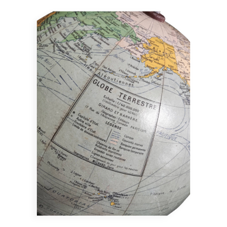 Vintage earth globe