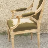 Louis xvi style upholstered armchair