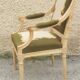 Louis xvi style upholstered armchair
