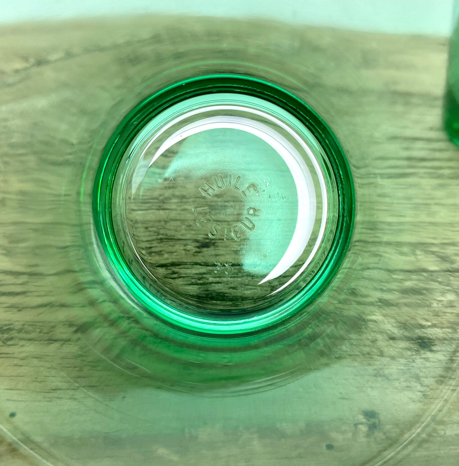 6 vintage glasses "Huile Lesieur"