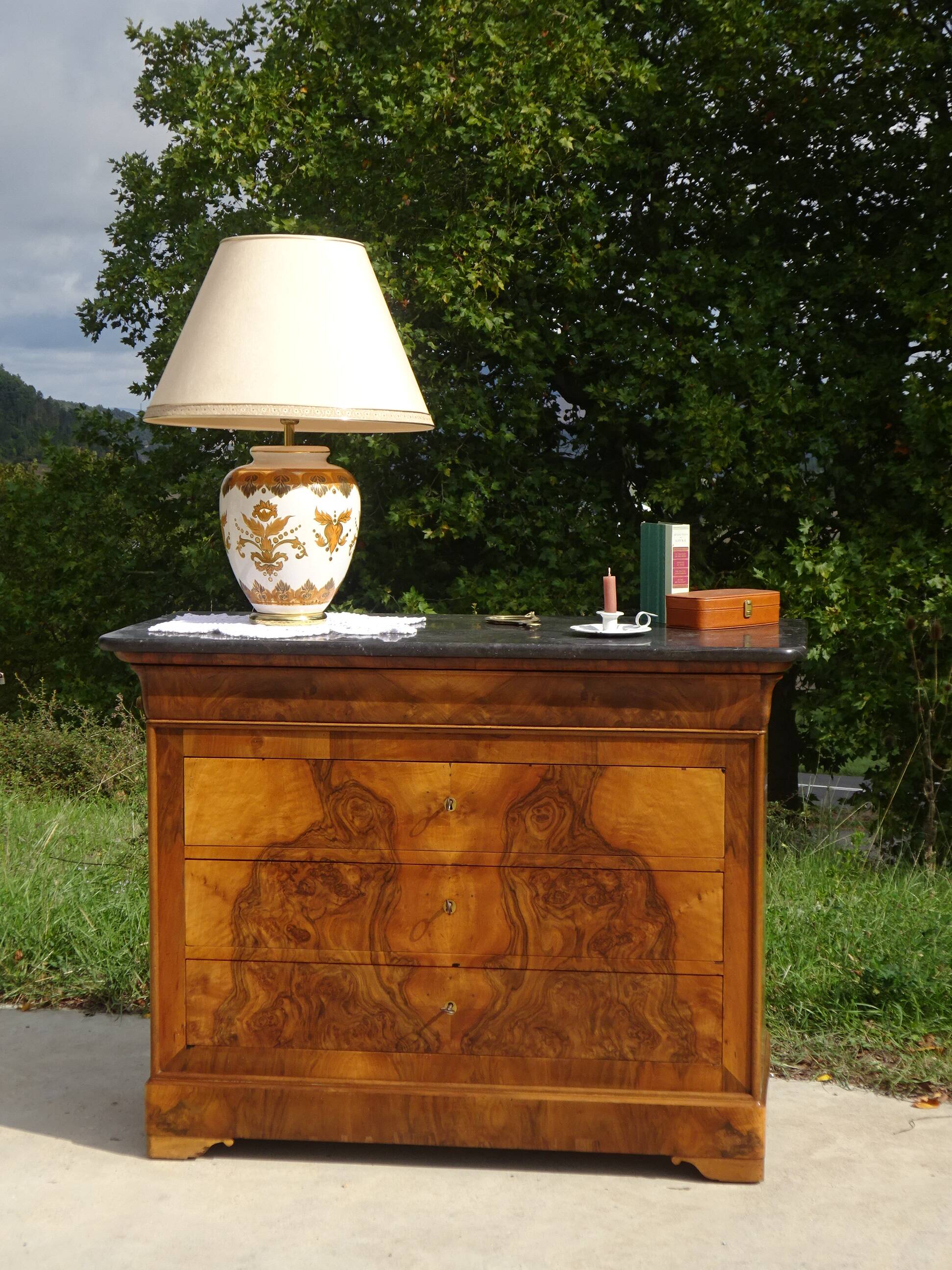 Grande lampe de salon Louis Drimmer