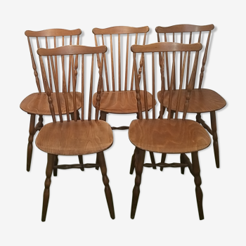 5 Baumann chairs menuet model