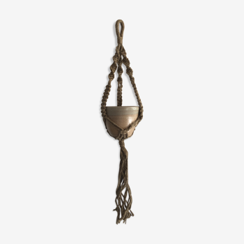 Vintage macramé suspension