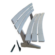 Banc de jardin en bois peint vers 1950