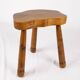 Tripod stool in free form, Brittany, 1950s