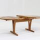 Vintage Danish extendable dining table solid wood Holstebro Mobilfabrik