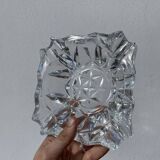 Vintage 1970s cut glass ashtray