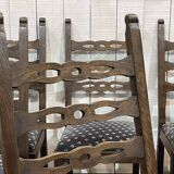 Set of 6 19th century English oak chairs