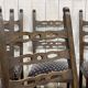 Suite de 6 chaises anglaises 19ème en chêne