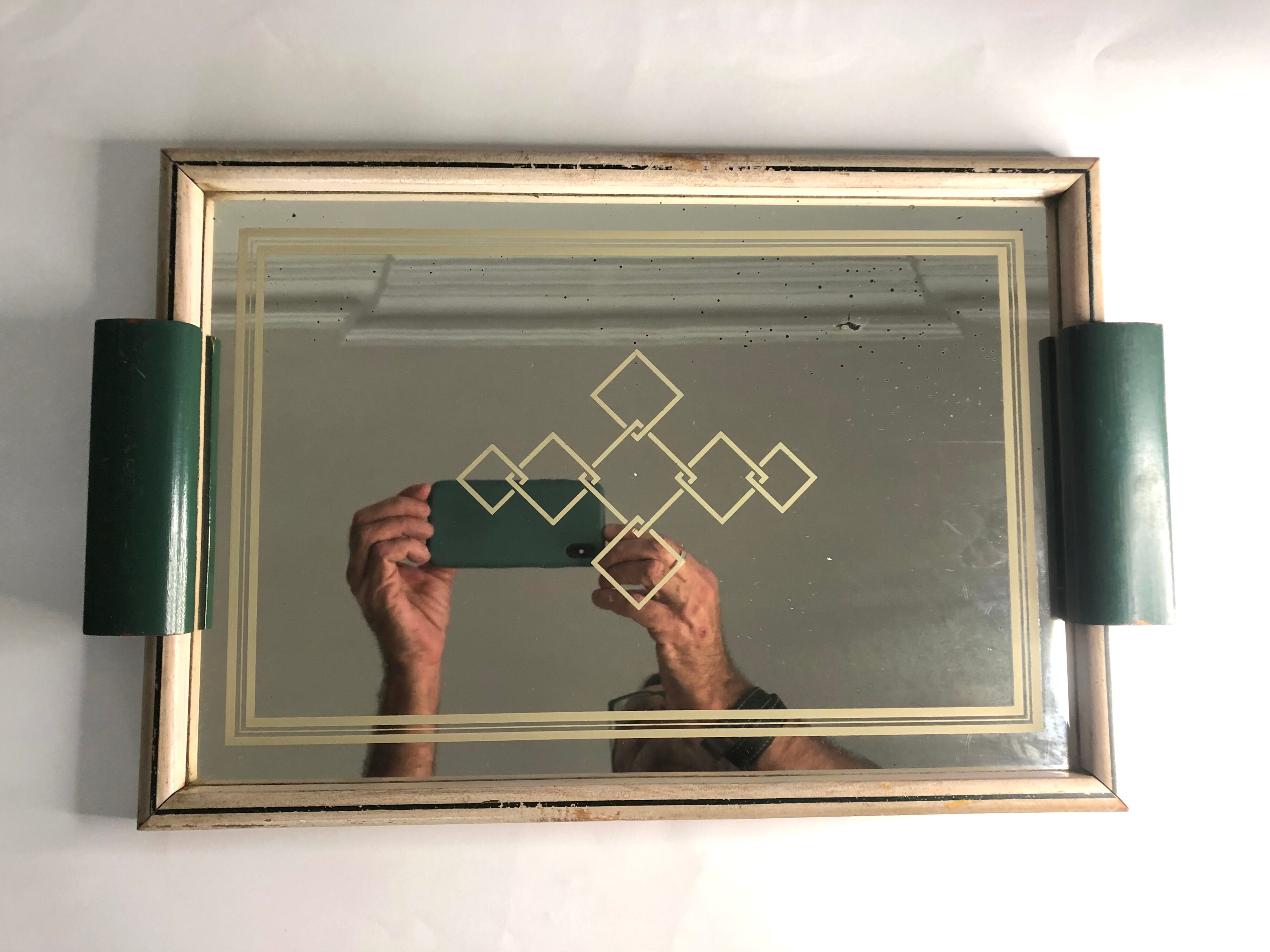 Art Deco Mirror Tray