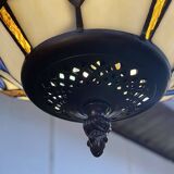 Tiffany-style glass pendant light