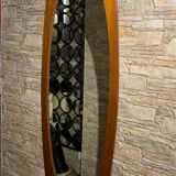 Campo & Graffi - teak vintage wall mirror - 60s mid century modern wood mirror made in italy