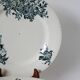 Set of 5 flat plates in terre de fer salins 19th century