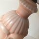 Pink ceramic lamp patinated way