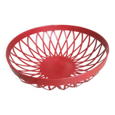Vintage red metal basket