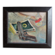 Tableau nature morte au pistolet signé HDA PASSANO