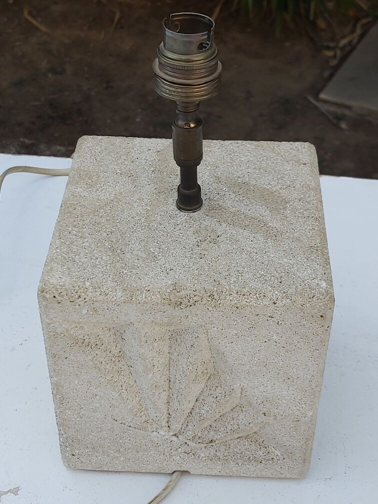 Vintage stone lamp 70s