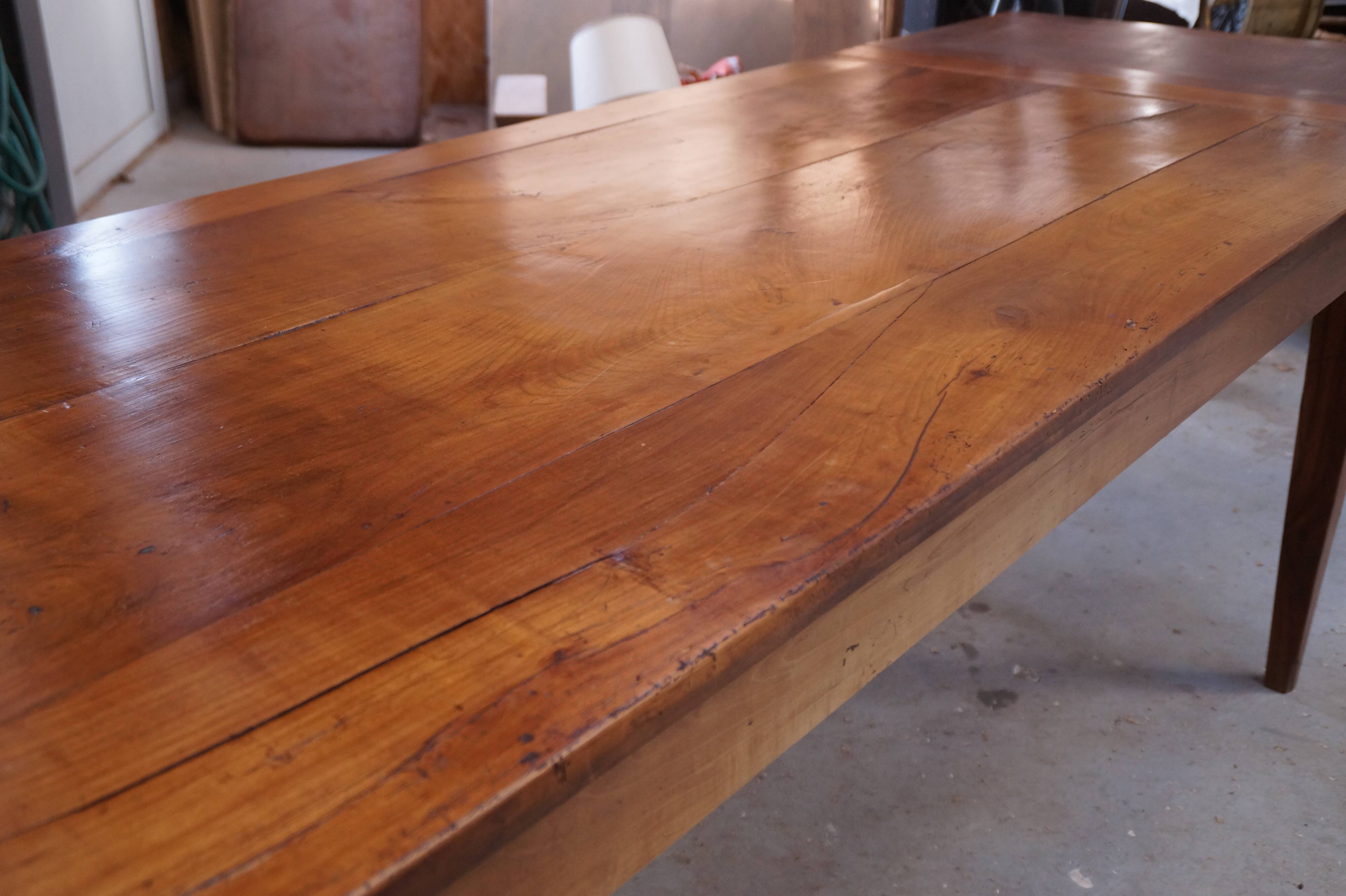 Table de ferme ancienne extensible