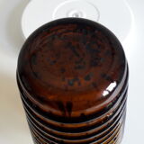 Vintage amber glass vase