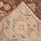 3x13 Red & Pink Vintage Runner Rug, 91x399Cm