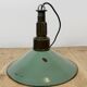 Industrial Petrol Enamel Military Pendant Lamp with Cast Aluminium Top