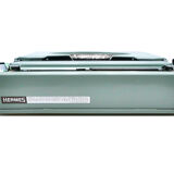 Green lime leaf typewriter hermes