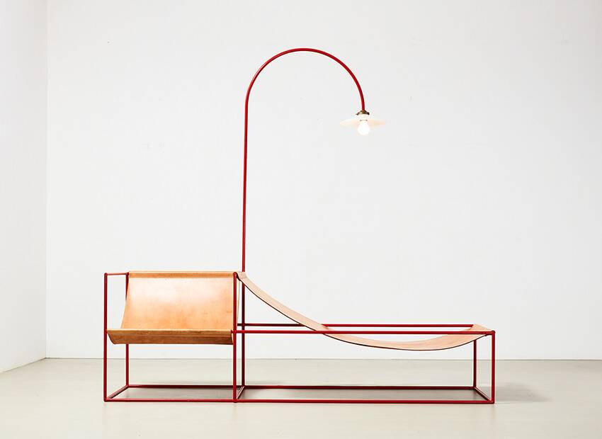 Muller & Van Severen Early Duo Seat + Lamp Belgium 2011