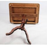 Side Table on a Mahogany Pillar from Around the Year 1850s
