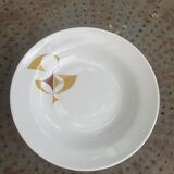 White porcelain deep dish, Schirnding Bavaria, design, vintage 1970
