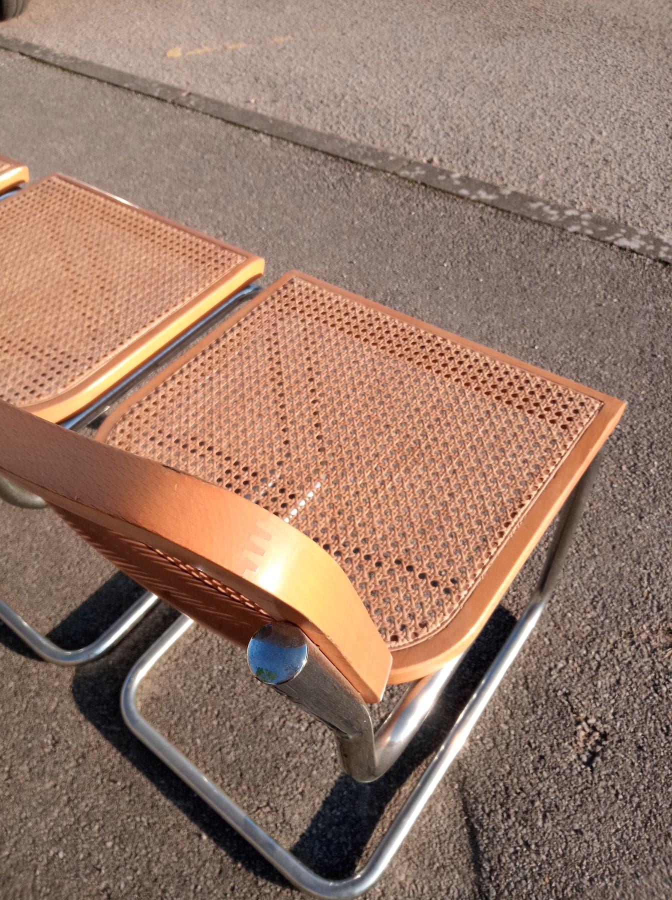 4 chairs b32 cesca by Marcel Breuer