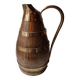 Copper oak cider pitcher signed Gerard Laffitte Meilleur Ouvrier de France 1933