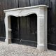 Louis XV style fireplace in Carrara marble circa 1980