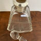 Art Deco crystal carafe with solid silver neck