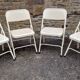 Set of 4 folding metal chairs from the 80s/90s.