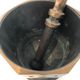 Bronze mortar, Art Deco, signed "The bronze"