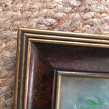 Painting on canvas bouquet of flowers in a vase.