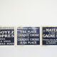 Sign of factory vintage 1920 "table-maxim" robert number 13 filed