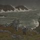 Lithograph by Henri Rivière The Fairyland of Hours - The Storm
