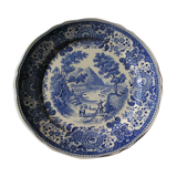5 Flat plates in Villeroy & Boch earthenware model Blue Burgenland - Diam 24,8cm