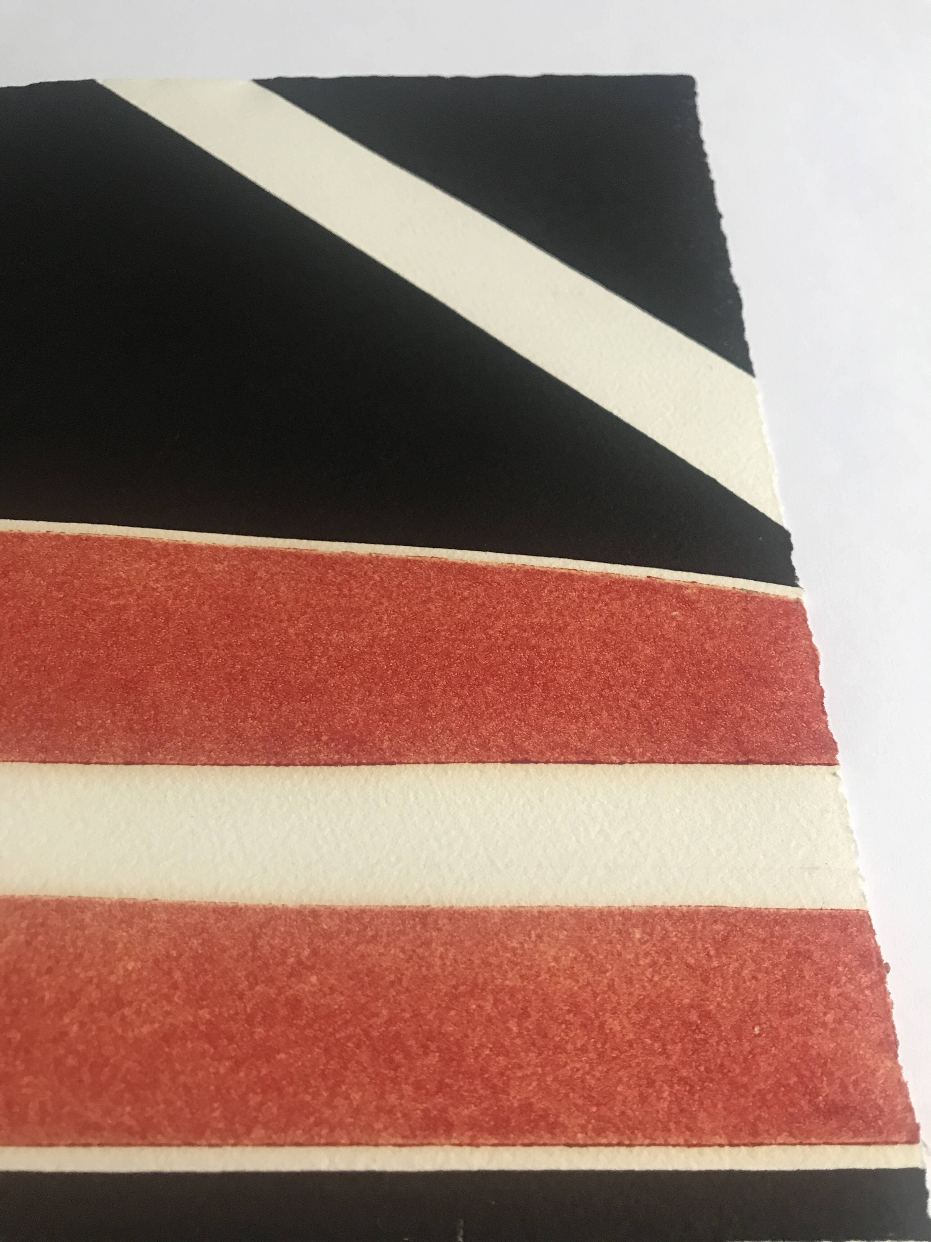 Pierre FICHET, Untitled, c. 1969. Embossed lithograph signed in pencil