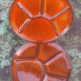 5 stoneware plates